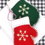 Stitched Mitten Ornaments