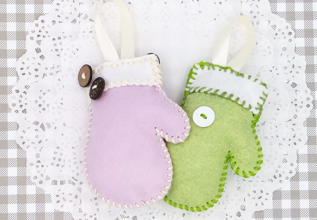 Stitched Mitten Ornaments