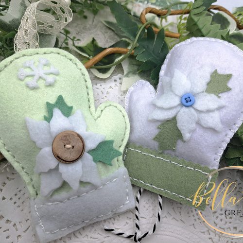 Stitched a Matching Mitten Ornament