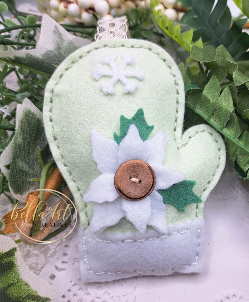 Stitched a Matching Mitten Ornament