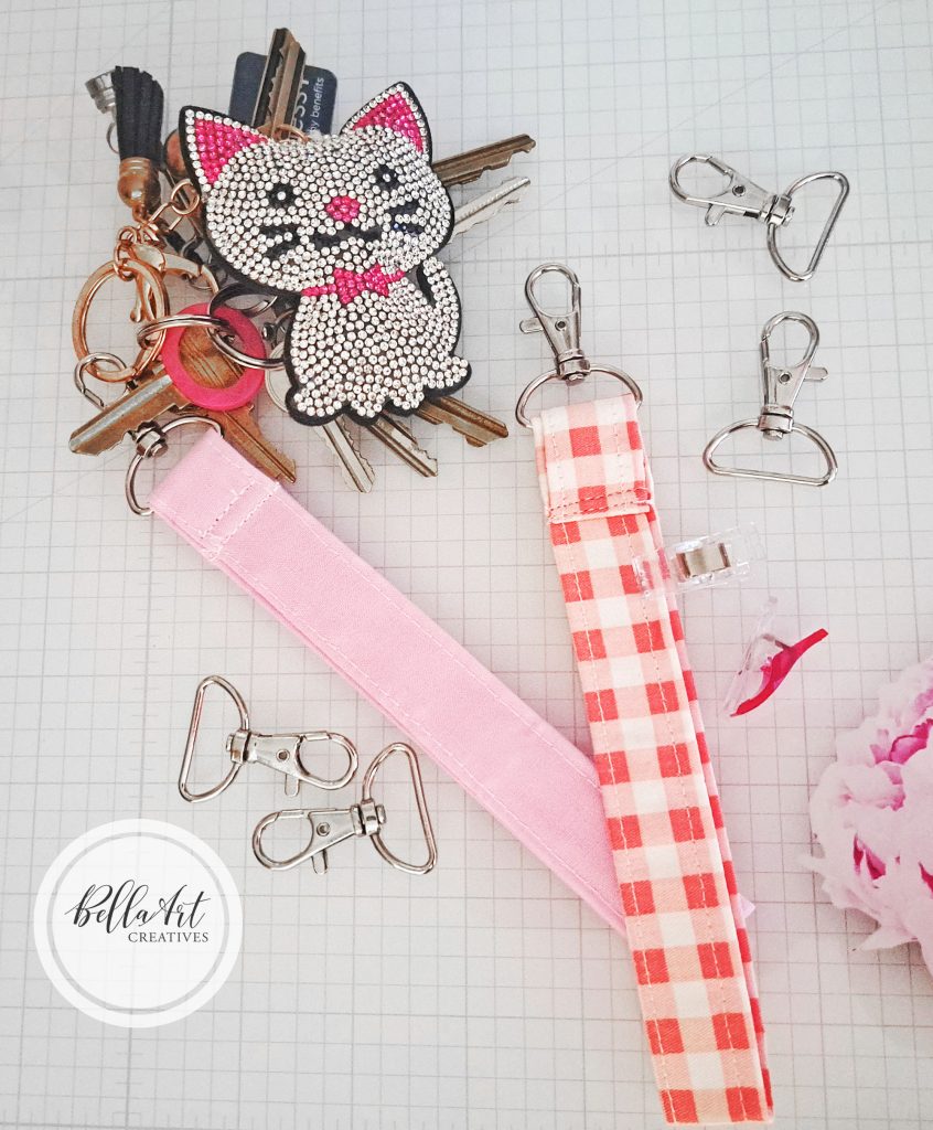 Made my first Fabric Key Fobs ~ BellaArt Creatives Blog Post