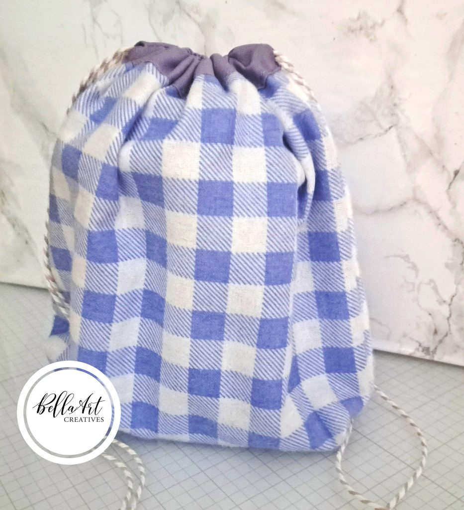 Making Lined Drawstring Bags 2 Ways ~ BellaArt Creatives