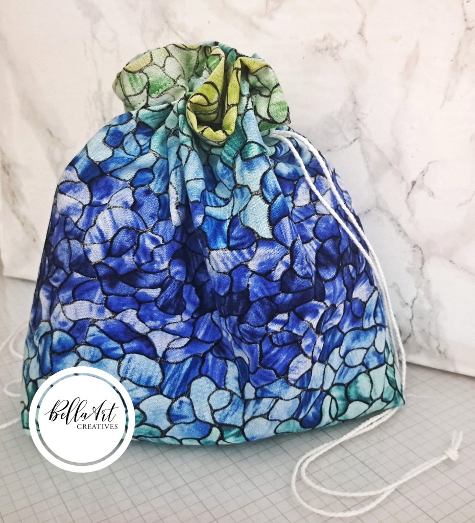 Making Lined Drawstring Bags 2 Ways ~ BellaArt Creatives