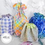 Making Lined Drawstring Bags 2 Ways ~ BellaArt Creatives